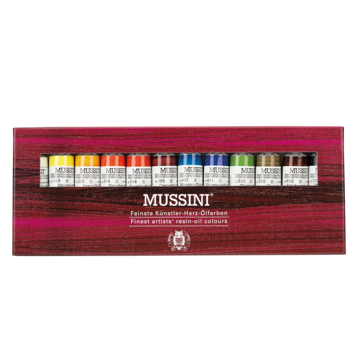 Estojo Tinta Óleo Schmincke Mussini 12 Tubos